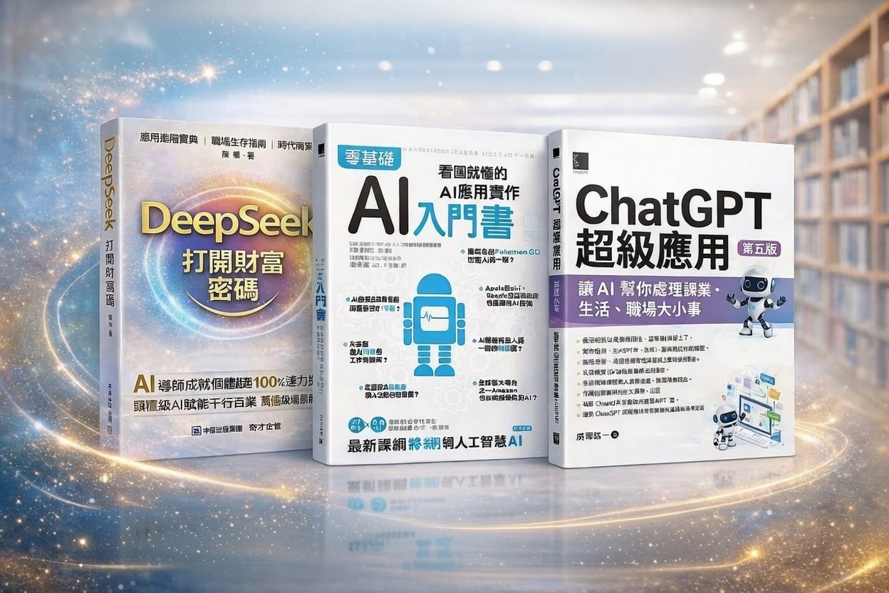 AI 入門、DeepSeek 與 ChatGPT 三本學習書籍